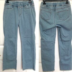 Eileen Fisher Lightweight Cotton Pants Loose Fit Frayed Hem Womens Petite PP